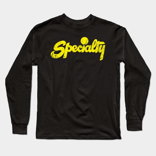 Specialty Records Long Sleeve T-Shirt by MindsparkCreative